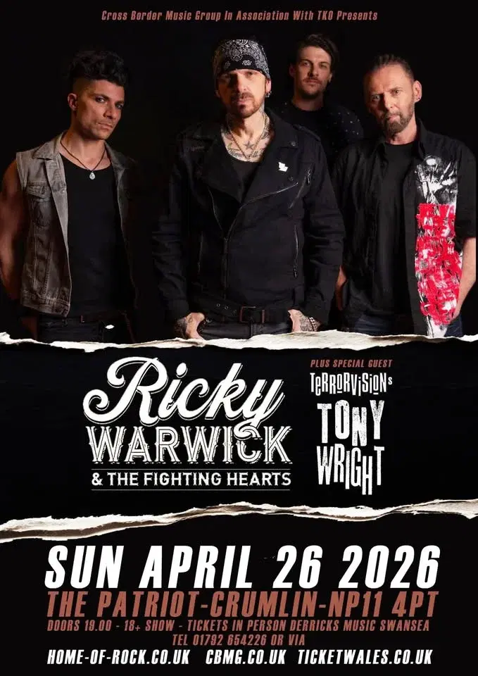 Ricky Warwick & The Fighting Hearts w/ Tony Wright