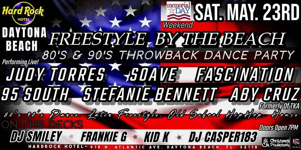Freestyle By The Beach - 80's & 90's Throwback Dance Party