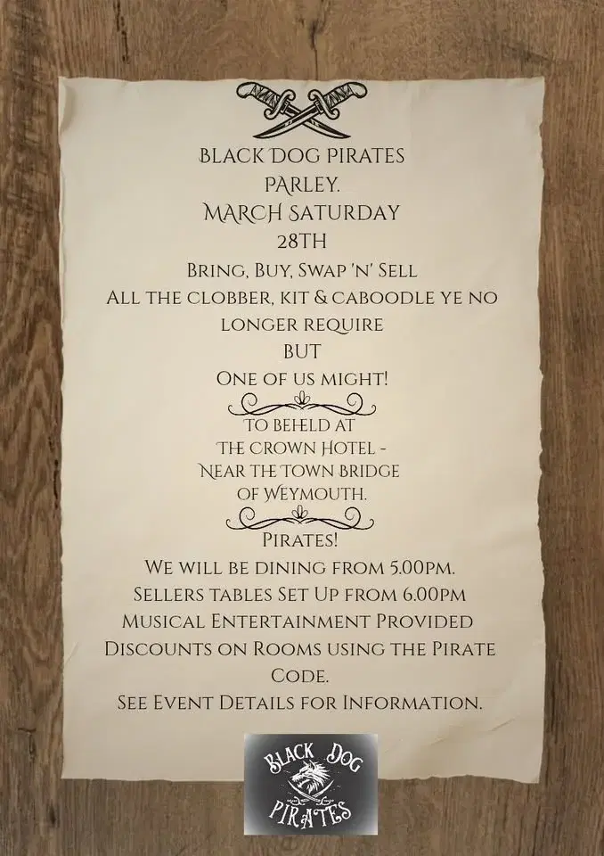 Pirate Parley & Clobber sale / swap / buy