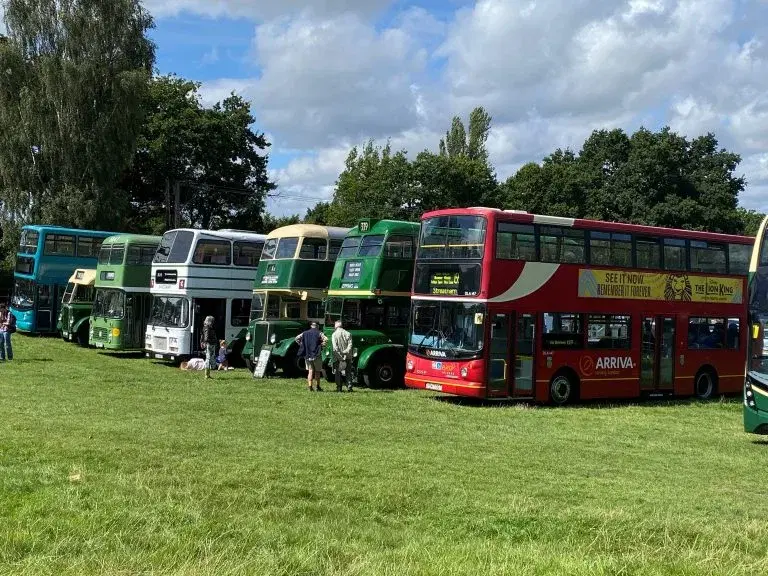 Bus Rally at Tenterden Town Station