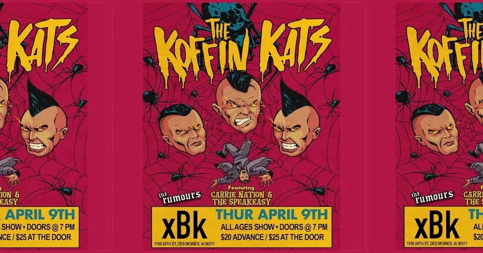 Koffin Kats w/ Carrie Nation & the Speakeasy and The Rumours