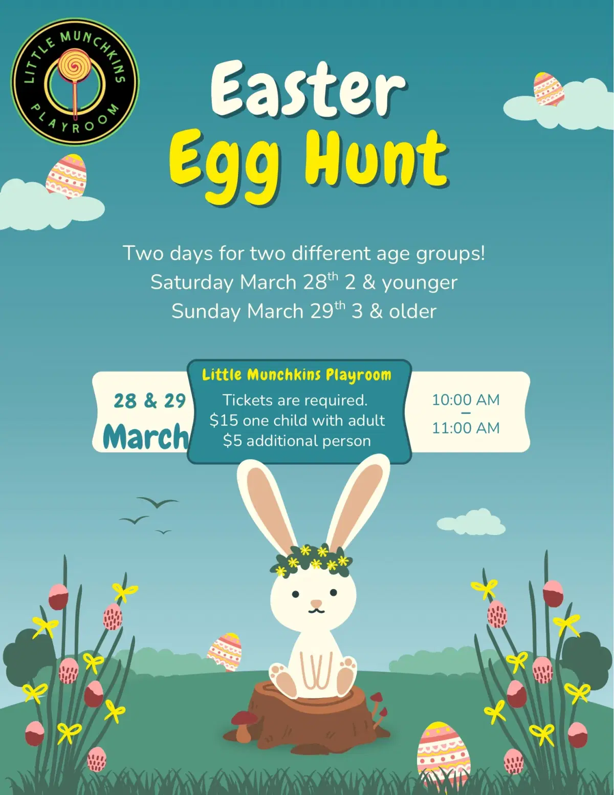 Age group Easter egg hunt
