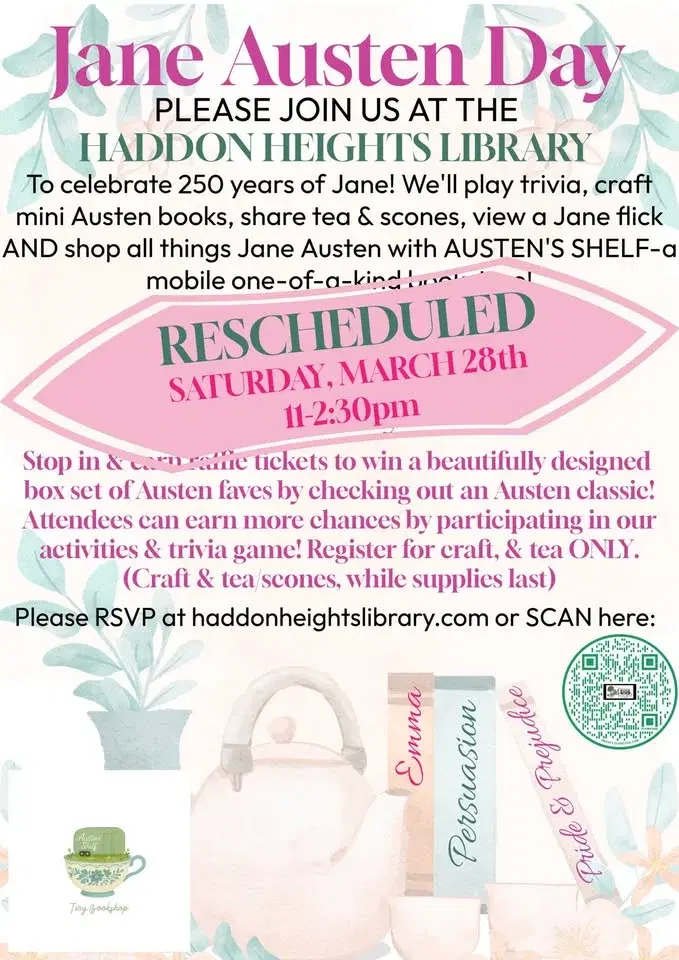 Jane Austen Day!-Rescheduled!