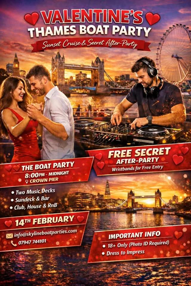 Valentines Boat Party with After Party
