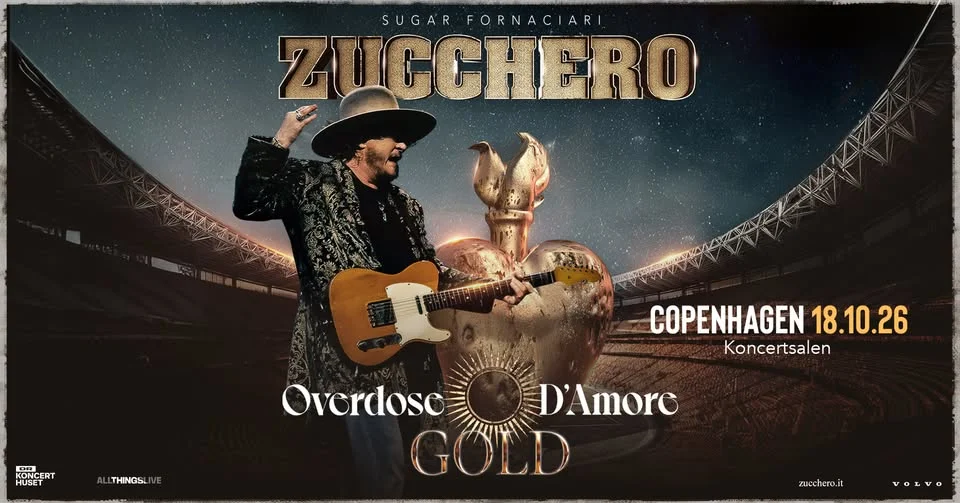 Få billetter tilbage! Zucchero - DR Koncerthuset - 18. oktober