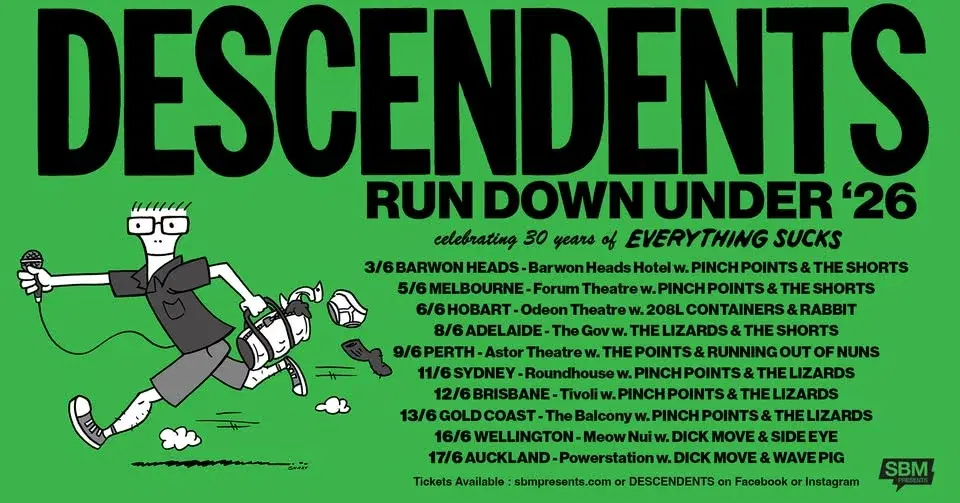 Descendents - "RUN DOWN UNDER '26" Australia & NZ - Adelaide