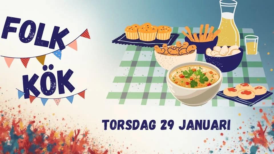 Folkkök - laga mat, äta ihop och prata lokal delandekultur