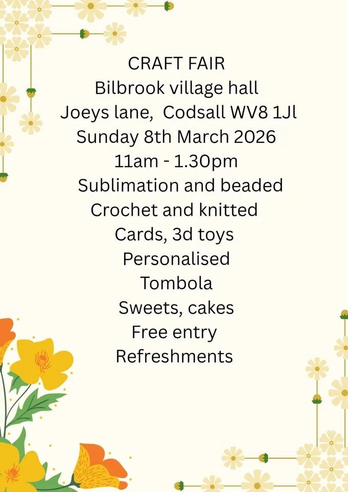 Bilbrook Craft Fair