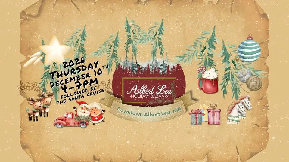 Holiday Bazaar (+ Santa Cruise + Trail of Enchantment) Downtown Albert Lea