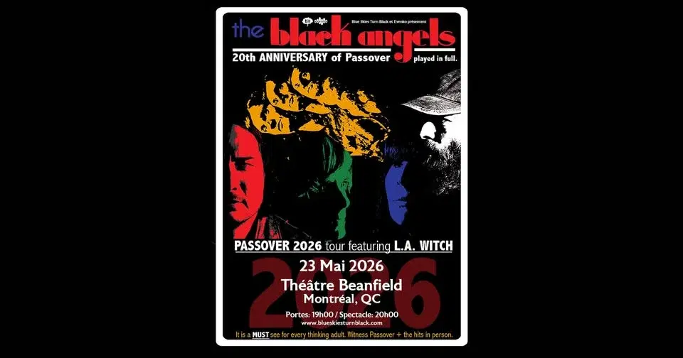 THE BLACK ANGELS Passover 2026 Tour - Montréal