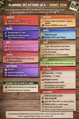 🎉 FESTIVITÉS ACA 2026 😍