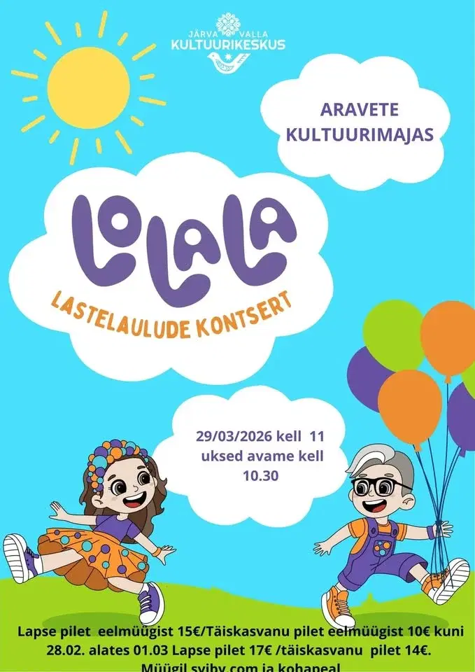 Lolala lastelaulude kontsert!