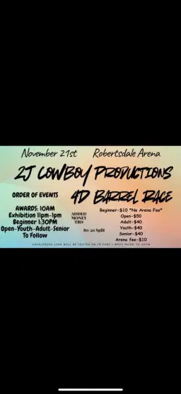 2J 4D Barrel Race (& 2026 AWARDS Ceremony)
