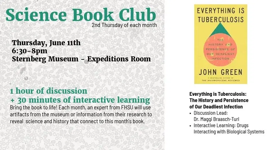 Science Book Club: Everything is Tuberculosis + Drugs Interacting with Biological Systems Activity
