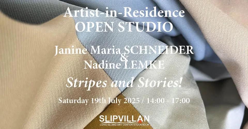 đš OPEN STUDIO - Stripes and Stories! đ§”