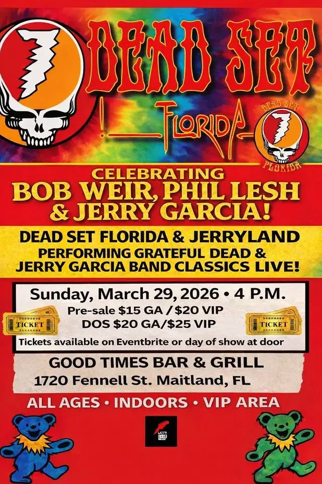 Celebrating Bob Weir, Phil Lesh, & Jerry Garcia: Dead Set Florida honors the Grateful Dead & JGB