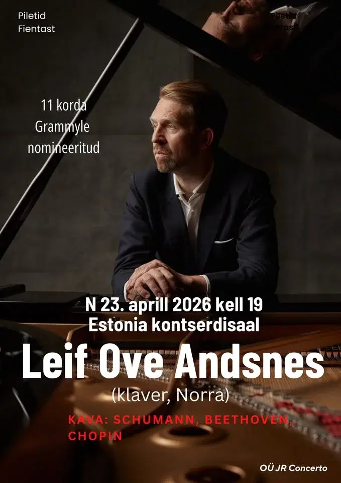 Leif Ove Andsnes. Üksainus kontsert Tallinnas!