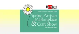 Spring Artisan Marketplace & Craft Show