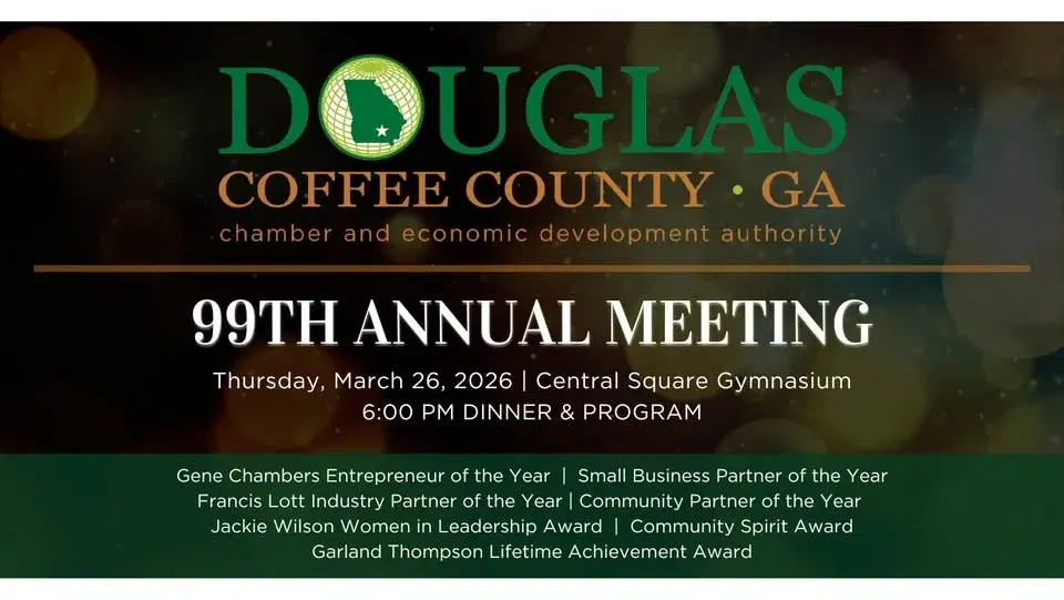 99TH ANNUAL MEETING | Douglas-Coffee County Chamber of Commerce