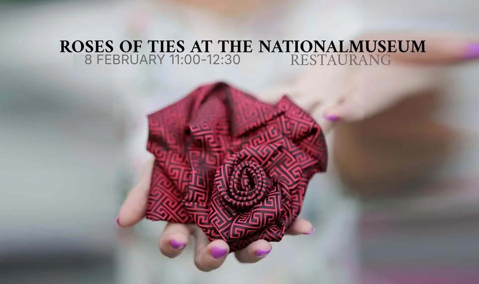 Roses of Ties Fika and Workshop at the Nationalmuseum Restaurang