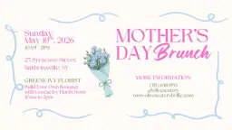Mother's Day Brunch At Olive's Eatery