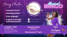 Midweek Musical Bingo at Clavell & Hind (Cheltenham, Gloucestershire) - Wednesday 22nd April 7pm