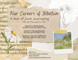 Four Corners of Intention: A Year of Junk Journaling