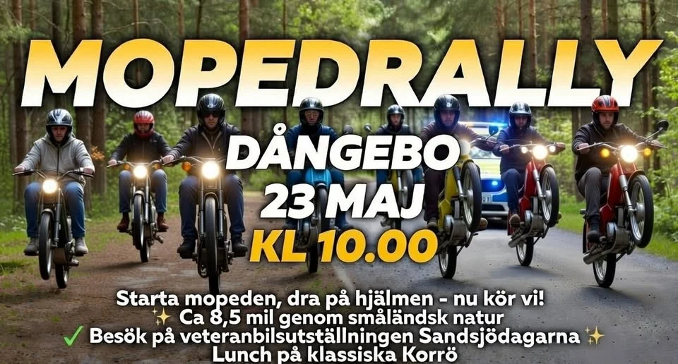 Mopedrally - Näset - Sandsjödagarna - Korrö