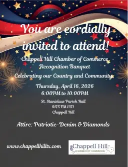 Chappell Hill Chamber of Commerce Recognition Banquet