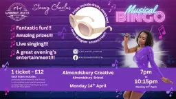 Midweek Musical Bingo live at Almondsbury Creative (Bristol) - Tuesday 14th April 7pm