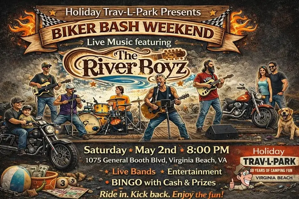 Holiday Trav-L Park presents Biker Beach Bash Weekend with the River Boyz!