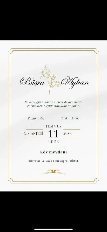 Büşra & Aykan Evlenme Düğünü