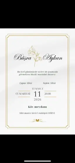 Büşra & Aykan Evlenme Düğünü