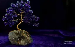 Wire-Wrapped Crystal Prosperity Tree Class