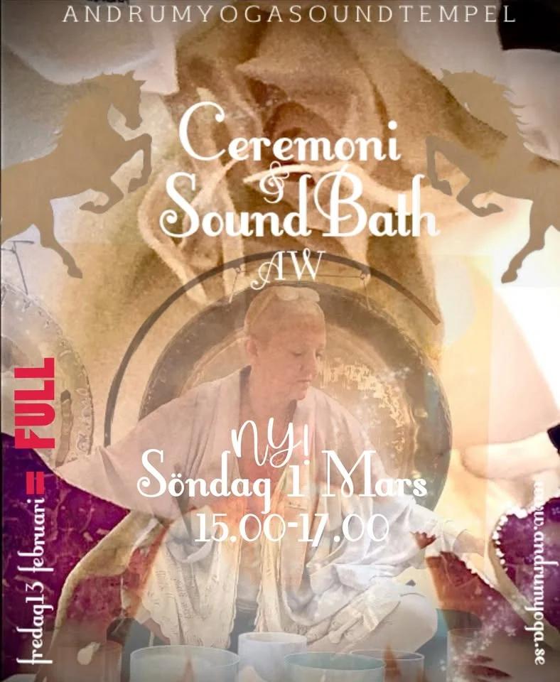 Soundbath Ceremoni Hästens år 1 Mars