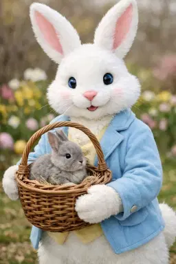 The Easter bunny visit (various time slots)