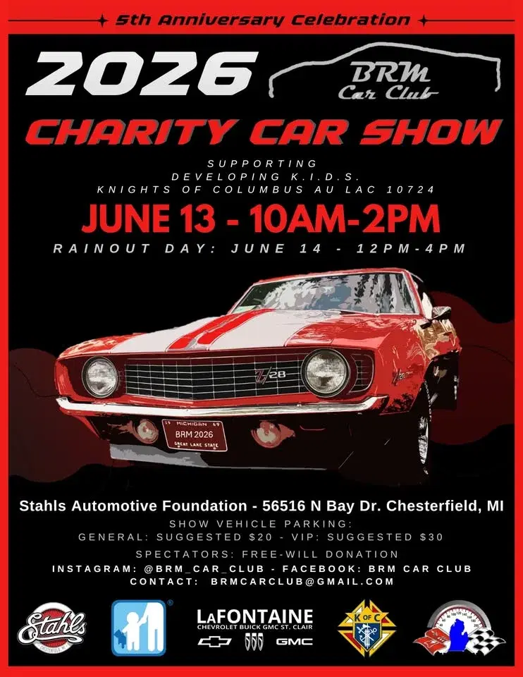2026 BRM Charity Car Show - 5th Anniversary Celebration