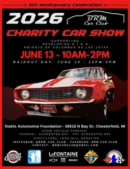2026 BRM Charity Car Show - 5th Anniversary Celebration