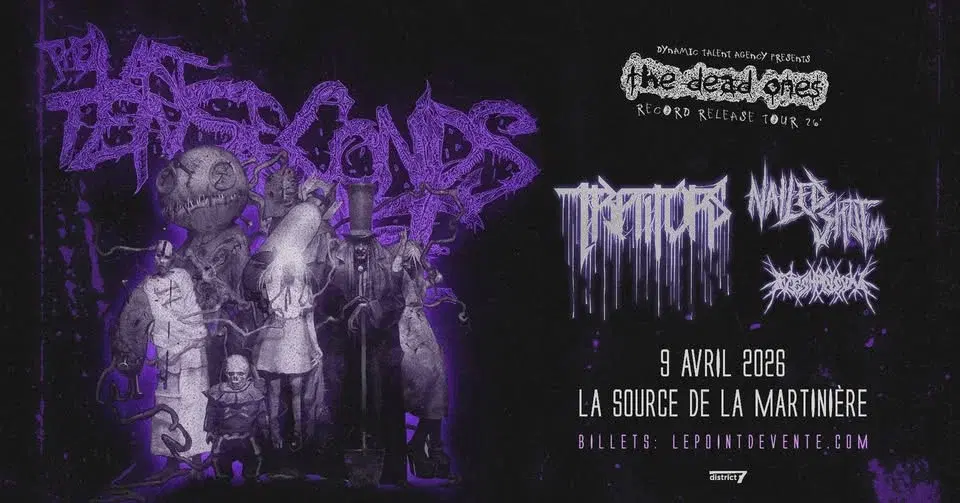 THE LAST TEN SECONDS OF LIFE avec Traitors et + // Jeudi 9 avril 2026 // La Source de la martinière