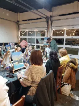 Bob Ross Painting Class with Eric Jones!
