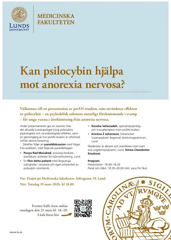Kan psilocybin hjälpa mot anorexia nervosa?