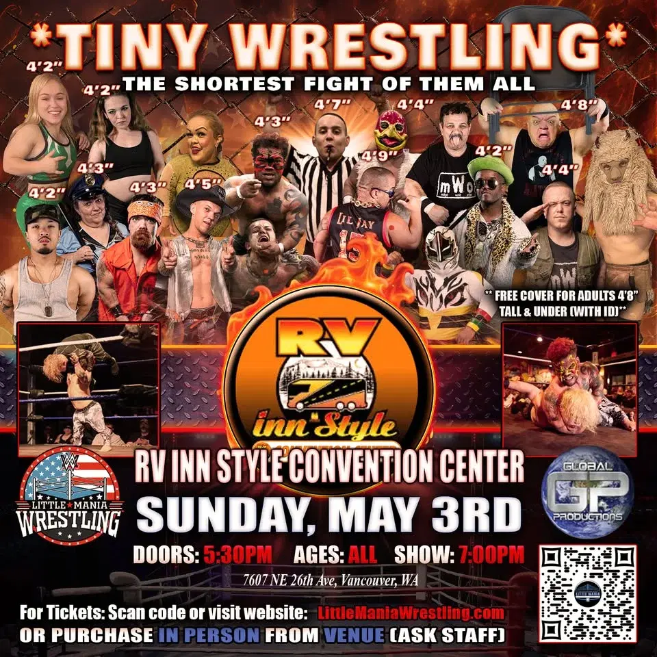 Vancouver, WA - Mini Wrestling All * Stars @ RV Inn Convention "The Shortest Fight of Them All!"