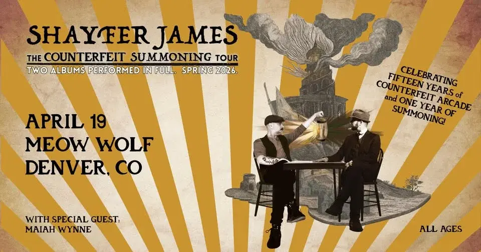 Shayfer James at Meow Wolf Denver