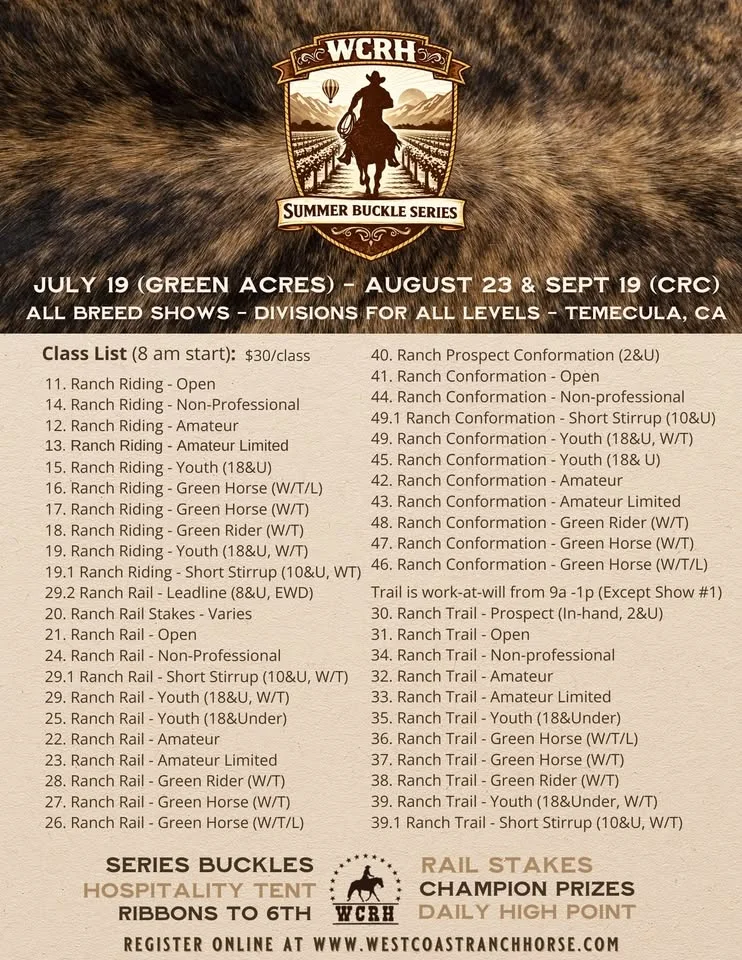 WCRH Summer Buckle Series