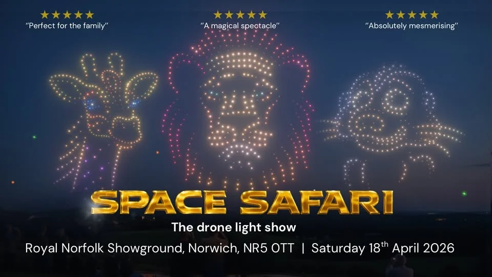 Space Safari: The drone light show - Norwich