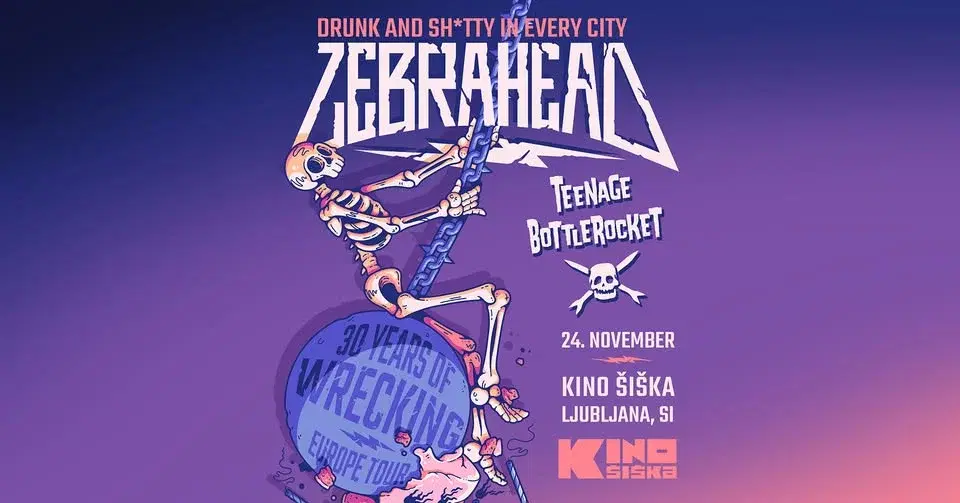ZEBRAHEAD + Teenage Bottlerocket @ Kino Šiška