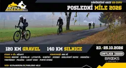 POSLEDNÍ MÍLE UB´26 - 120/140km Výzva pro gravely/silnice