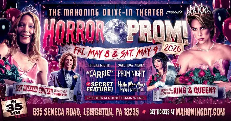 Horror Prom '26: CARRIE / PROM NIGHT / HELLO MARY LOU (on 35mm) + Best Dressed King & Queen!