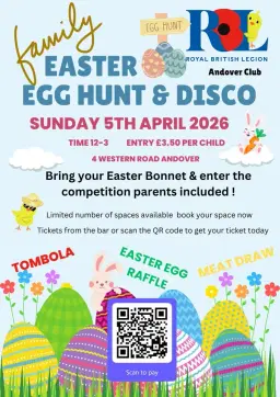 Easter Egg Hunt & Disco Easter Sunday !