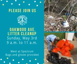 Oakwood Ave Litter Clean Up